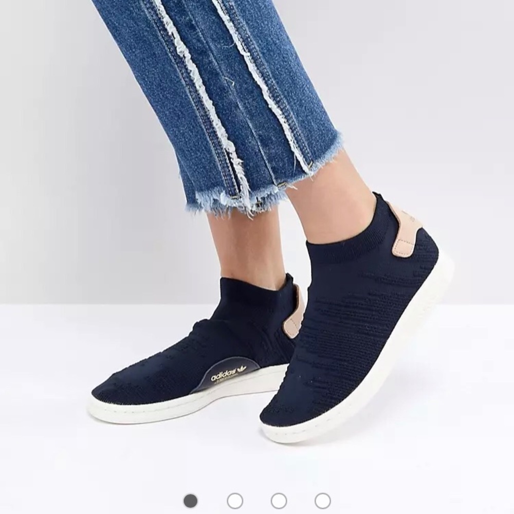 adidas Stan Smith Sock Sneakers In Navy